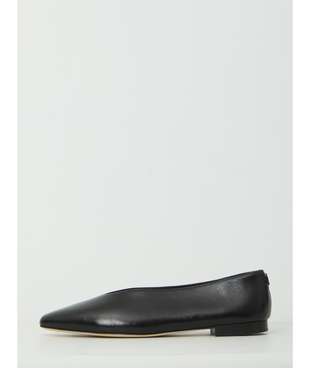 JIMMY CHOO Черные кожаные балетки, фото 4