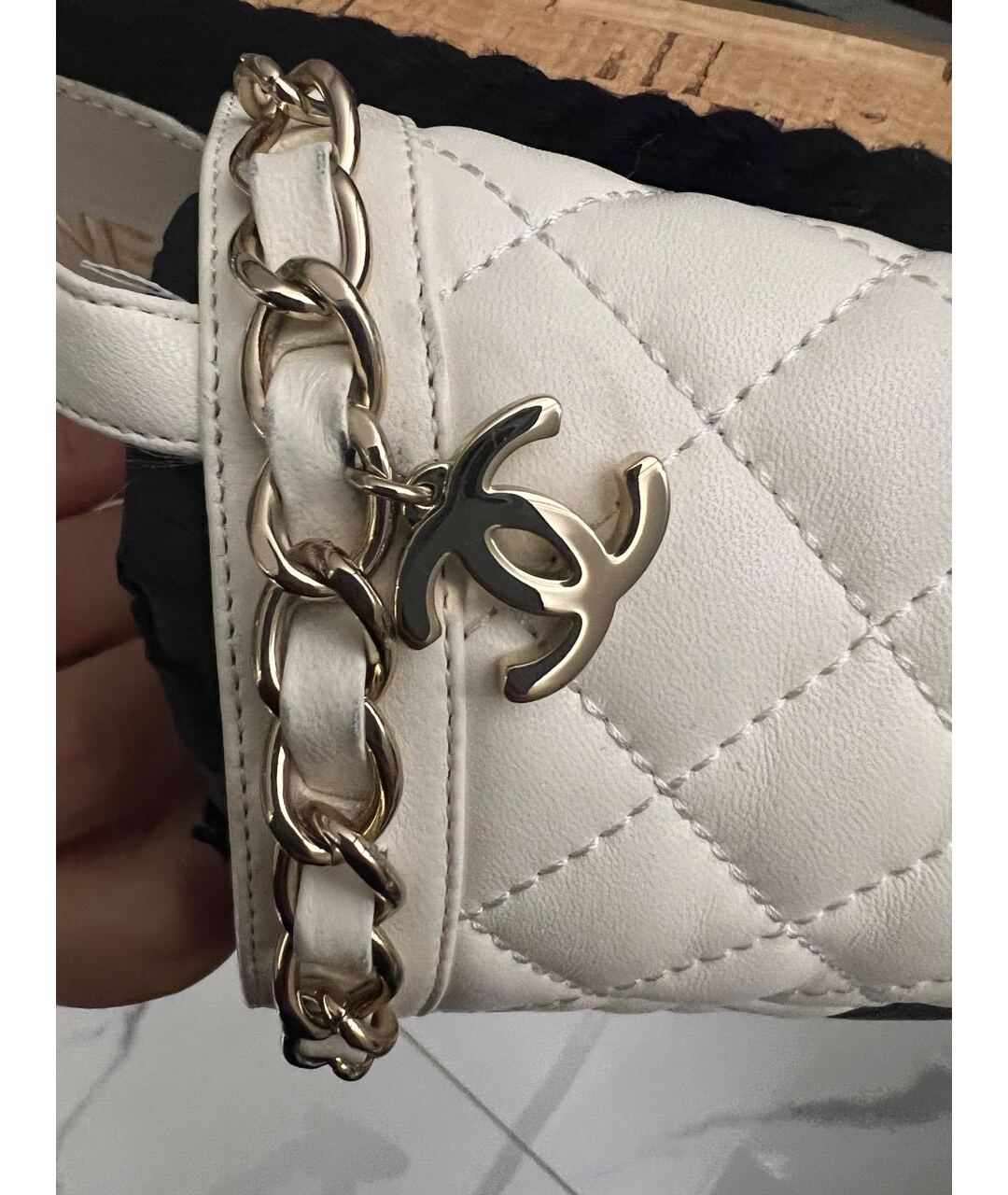 CHANEL Белые кожаные балетки, фото 3