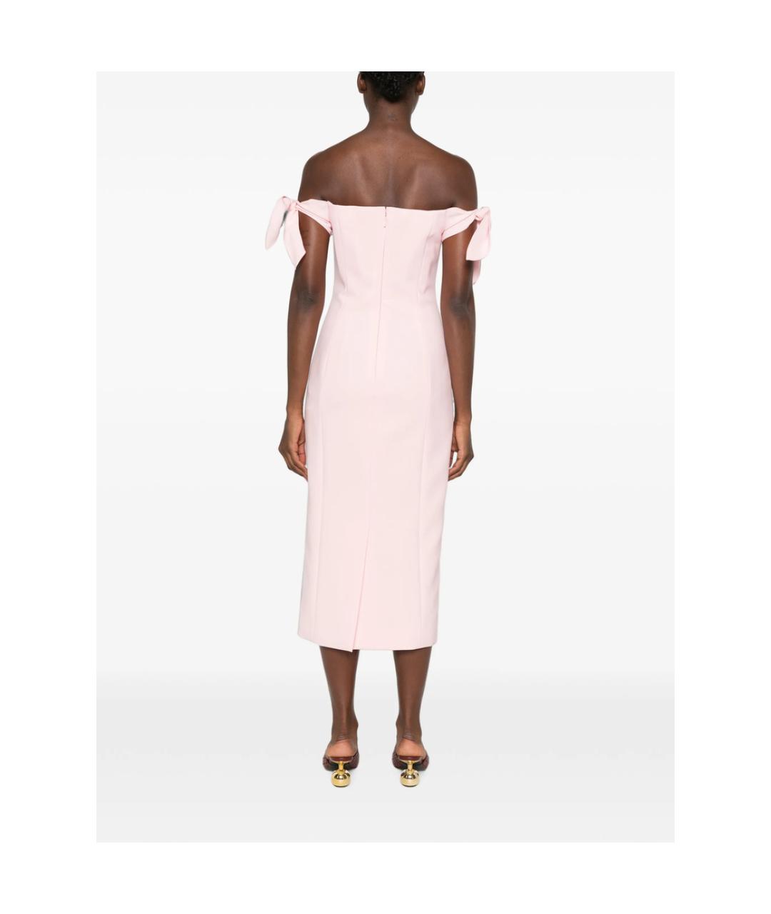 CAROLINA HERRERA Розовое коктейльное платье, фото 5