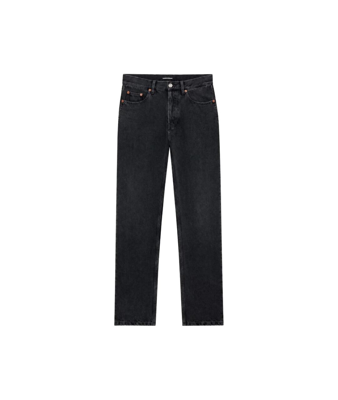 SAINT LAURENT Черные хлопковые джинсы скинни, фото 1