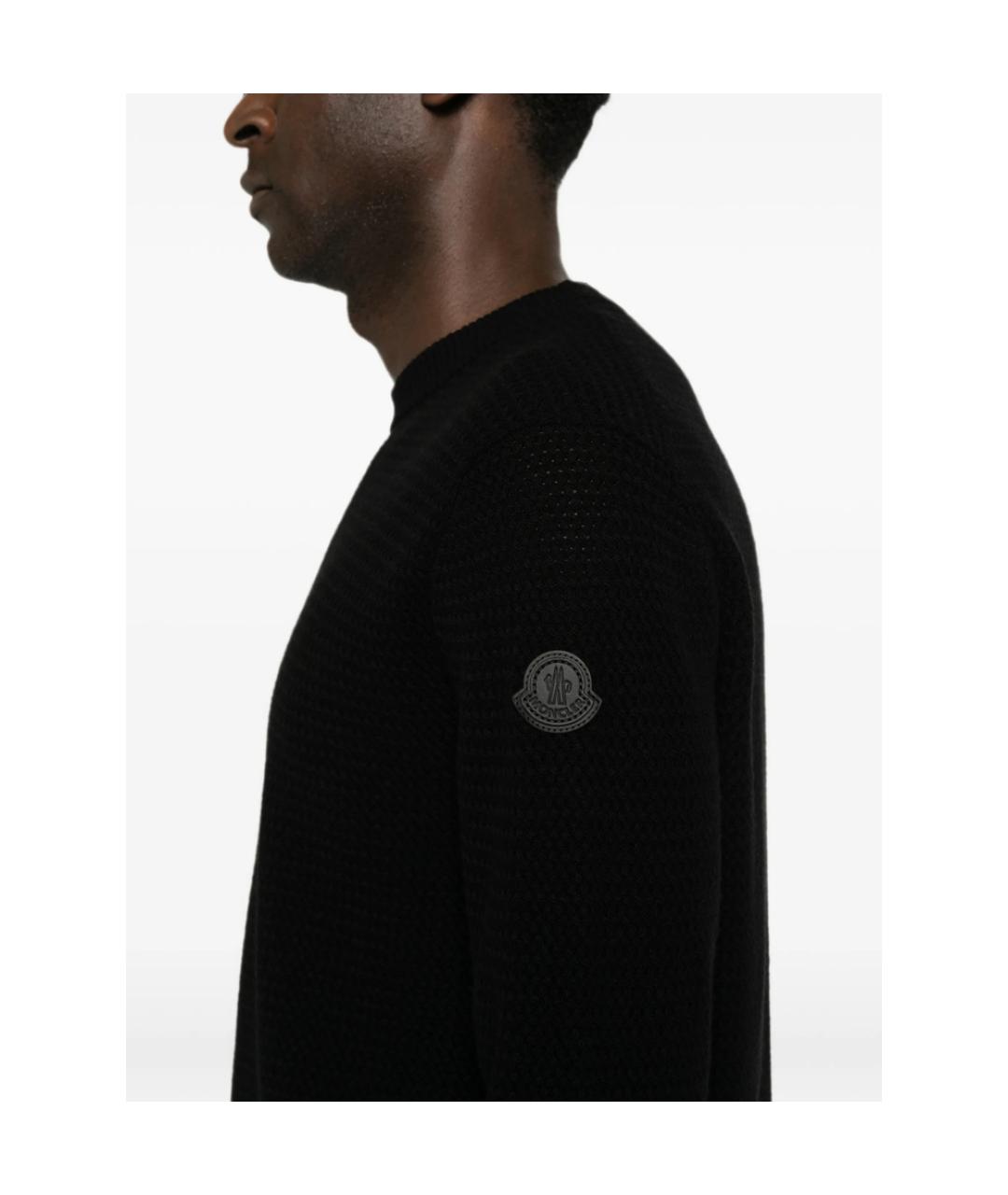 MONCLER Черный джемпер / свитер, фото 5
