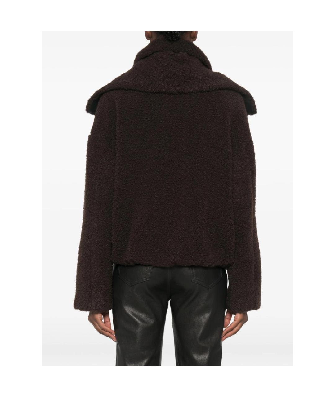 SPORTMAX Коричневая полиэстеровая куртка, фото 3