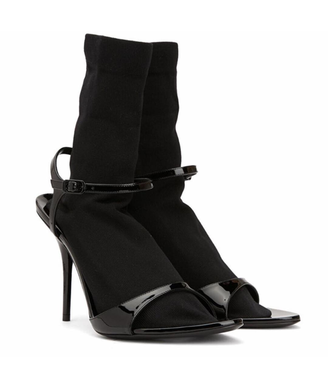 BALENCIAGA Черные ботильоны из лакированной кожи, фото 3