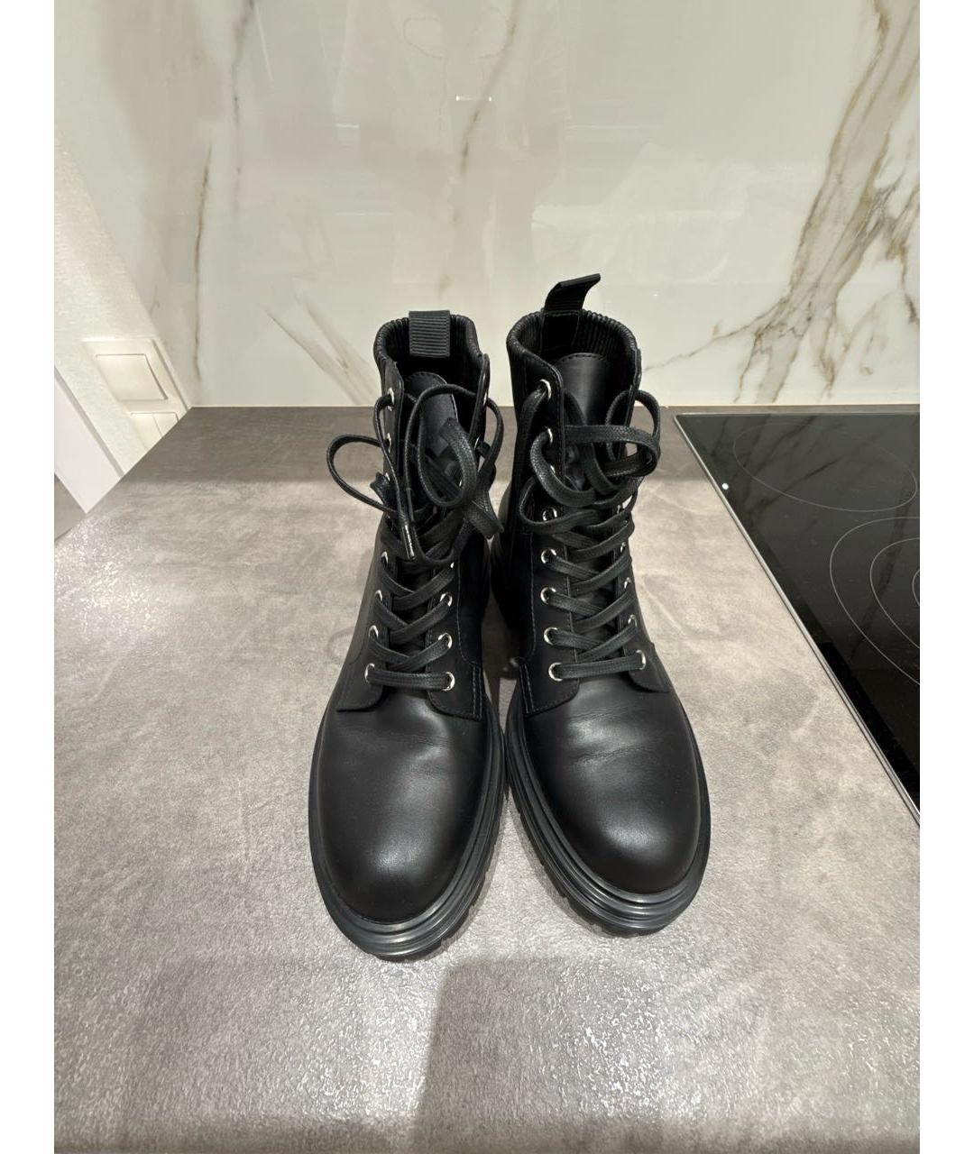 GIANVITO ROSSI Черные кожаные ботинки, фото 2