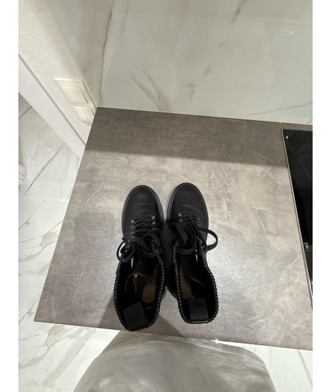 GIANVITO ROSSI Черные кожаные ботинки, фото 3