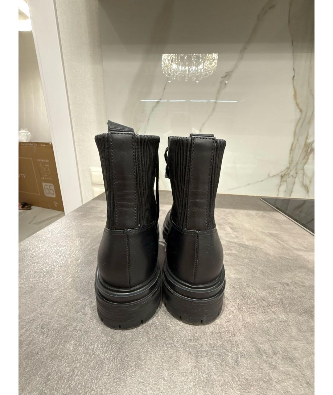 GIANVITO ROSSI Черные кожаные ботинки, фото 4