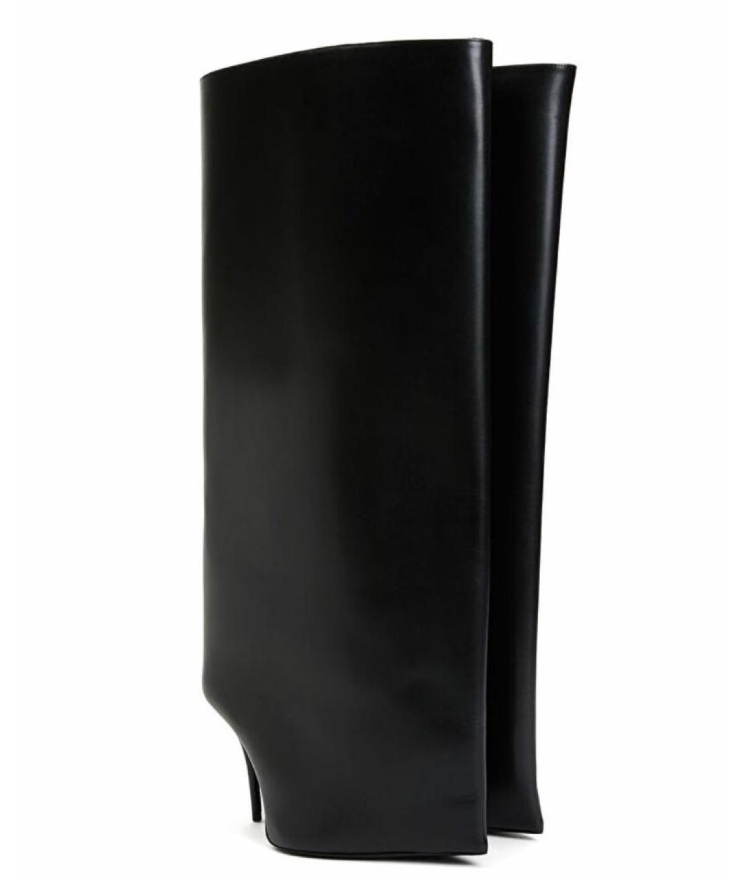 BALENCIAGA Черные кожаные сапоги, фото 3