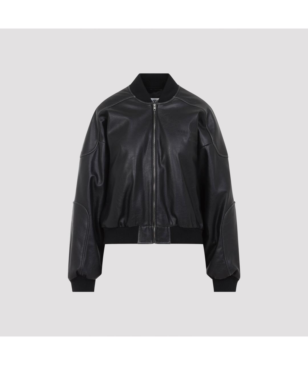 MM6 MAISON MARGIELA Черная полиэстеровая куртка, фото 2