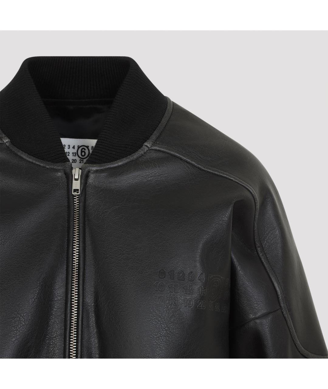 MM6 MAISON MARGIELA Черная полиэстеровая куртка, фото 4