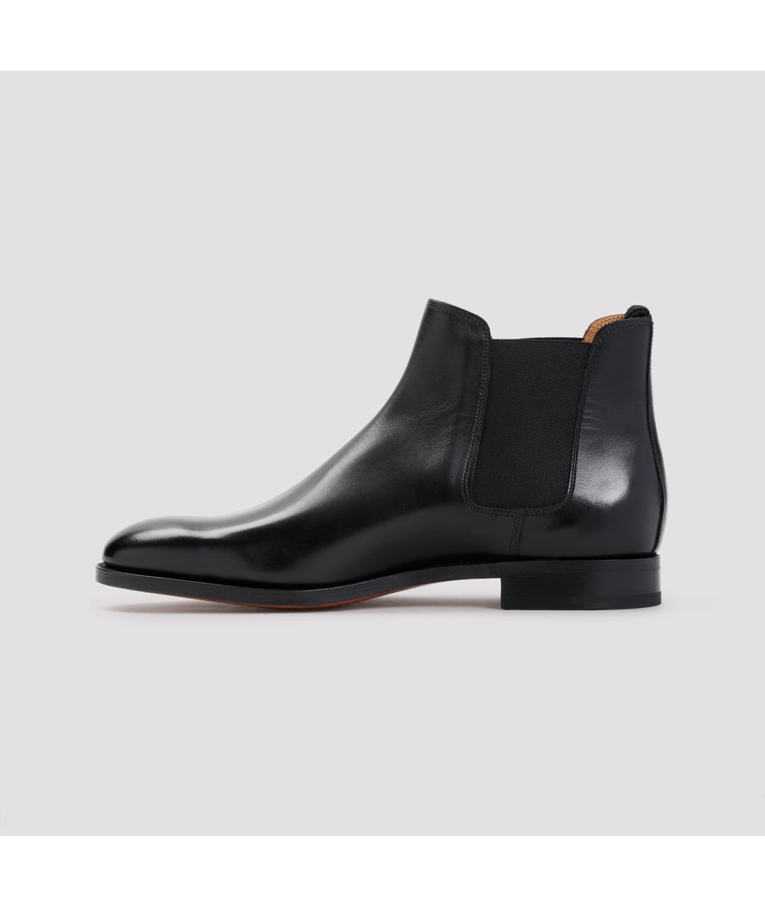 JOHN LOBB Черные кожаные низкие ботинки, фото 3