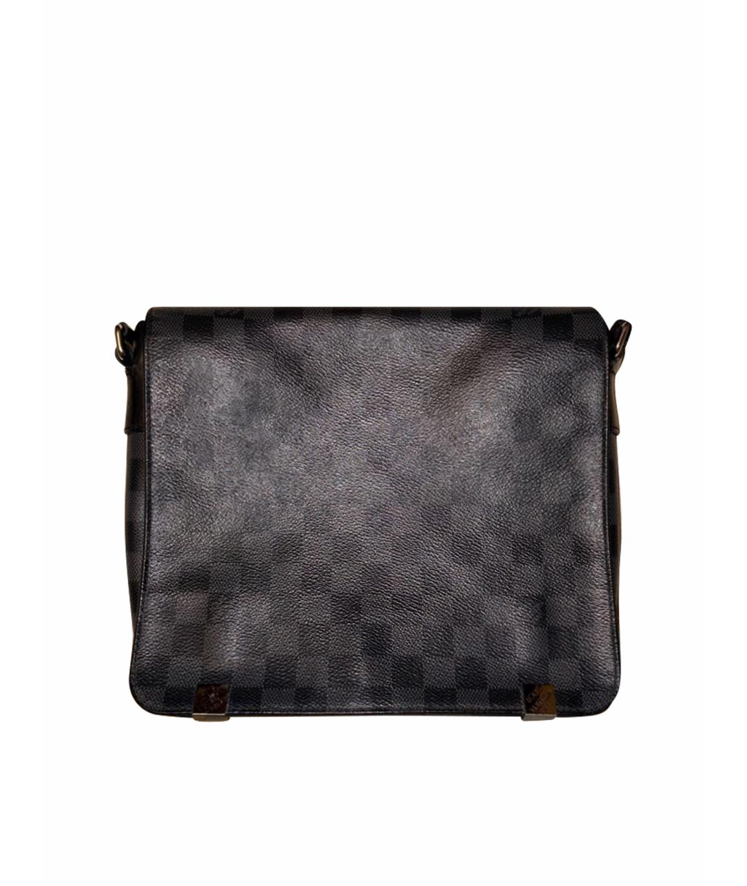 LOUIS VUITTON Черная канва сумка на плечо, фото 1
