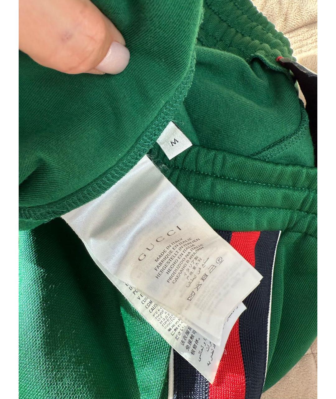 GUCCI Мульти полиэстеровые спортивные брюки и шорты, фото 4