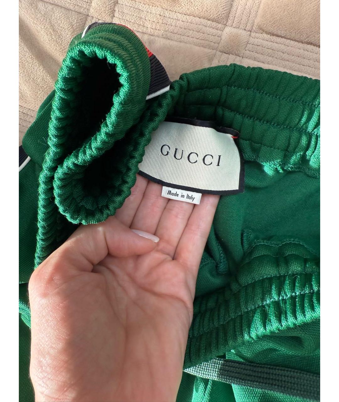 GUCCI Мульти полиэстеровые спортивные брюки и шорты, фото 3