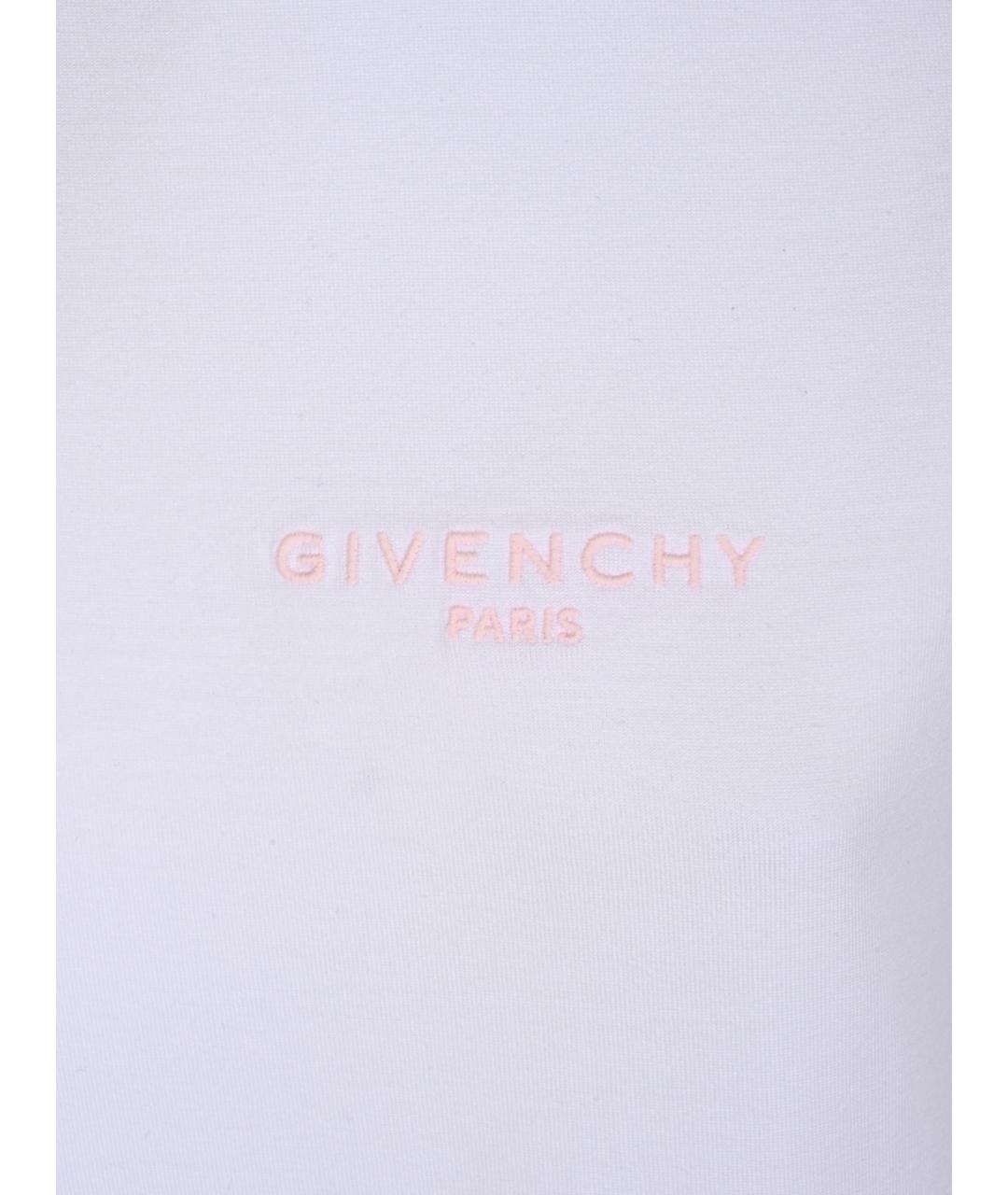 GIVENCHY Белая хлопковая футболка, фото 6