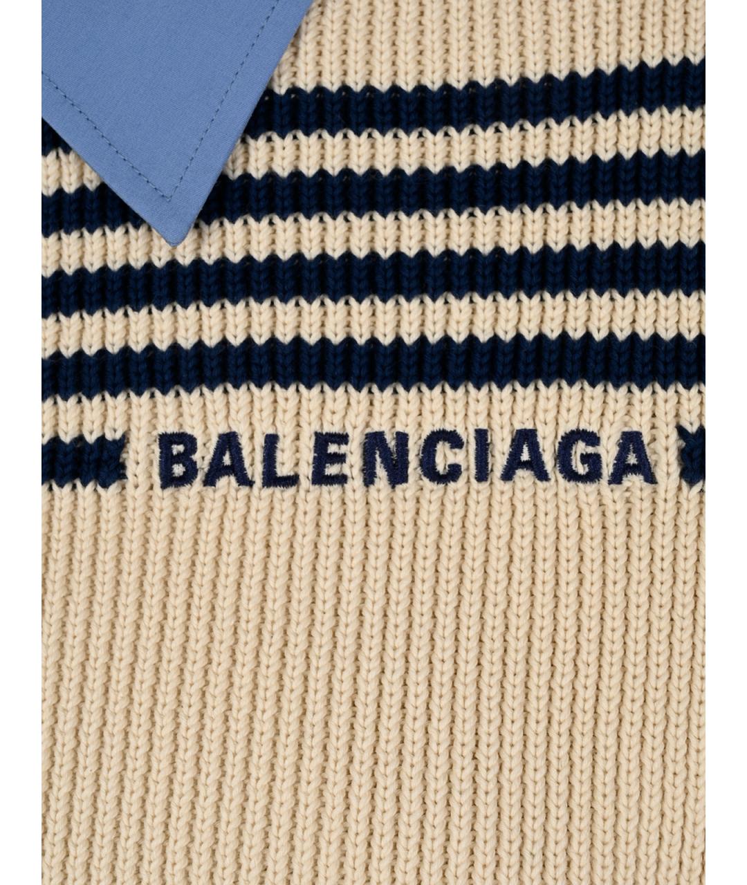 BALENCIAGA Бежевый джемпер / свитер, фото 6