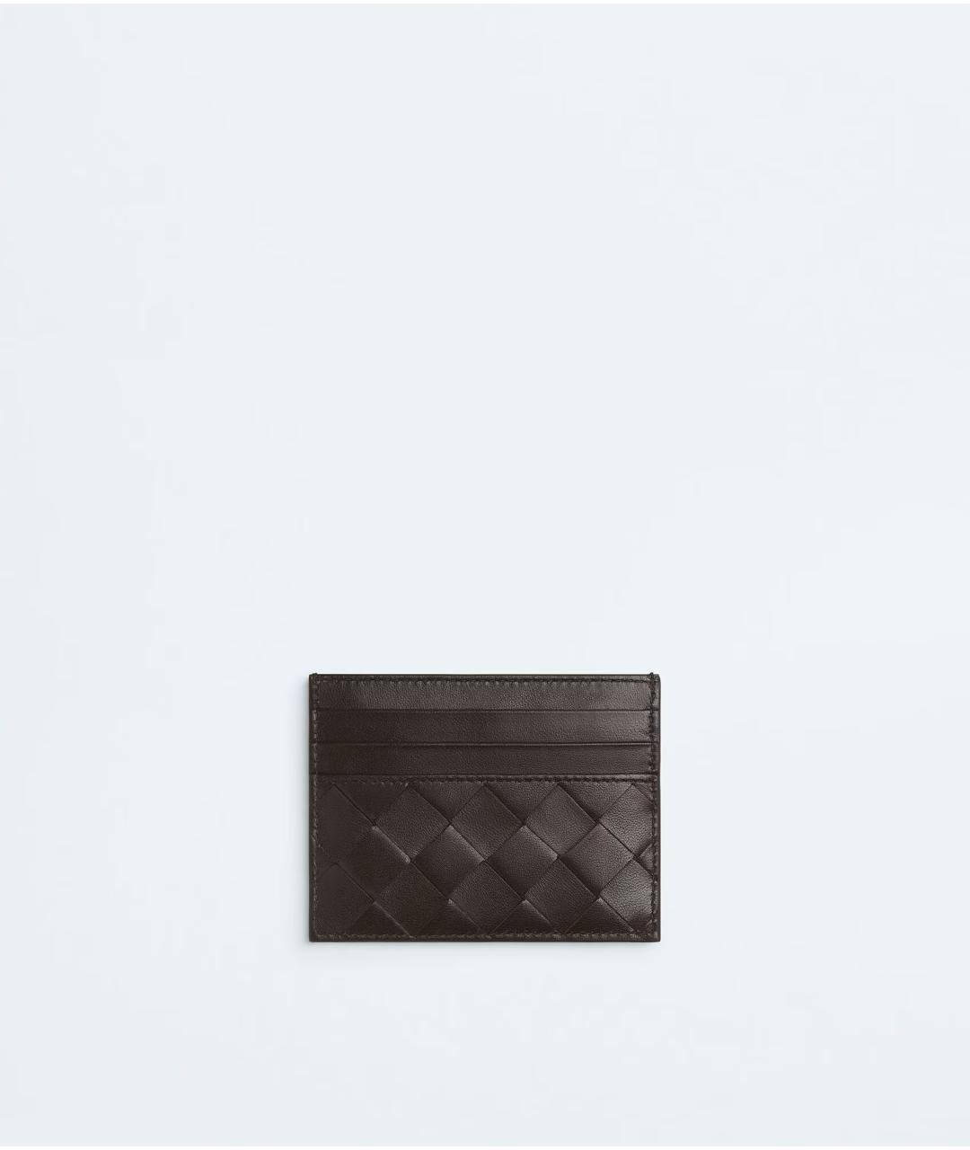 BOTTEGA VENETA Коричневый кожаный кардхолдер, фото 2