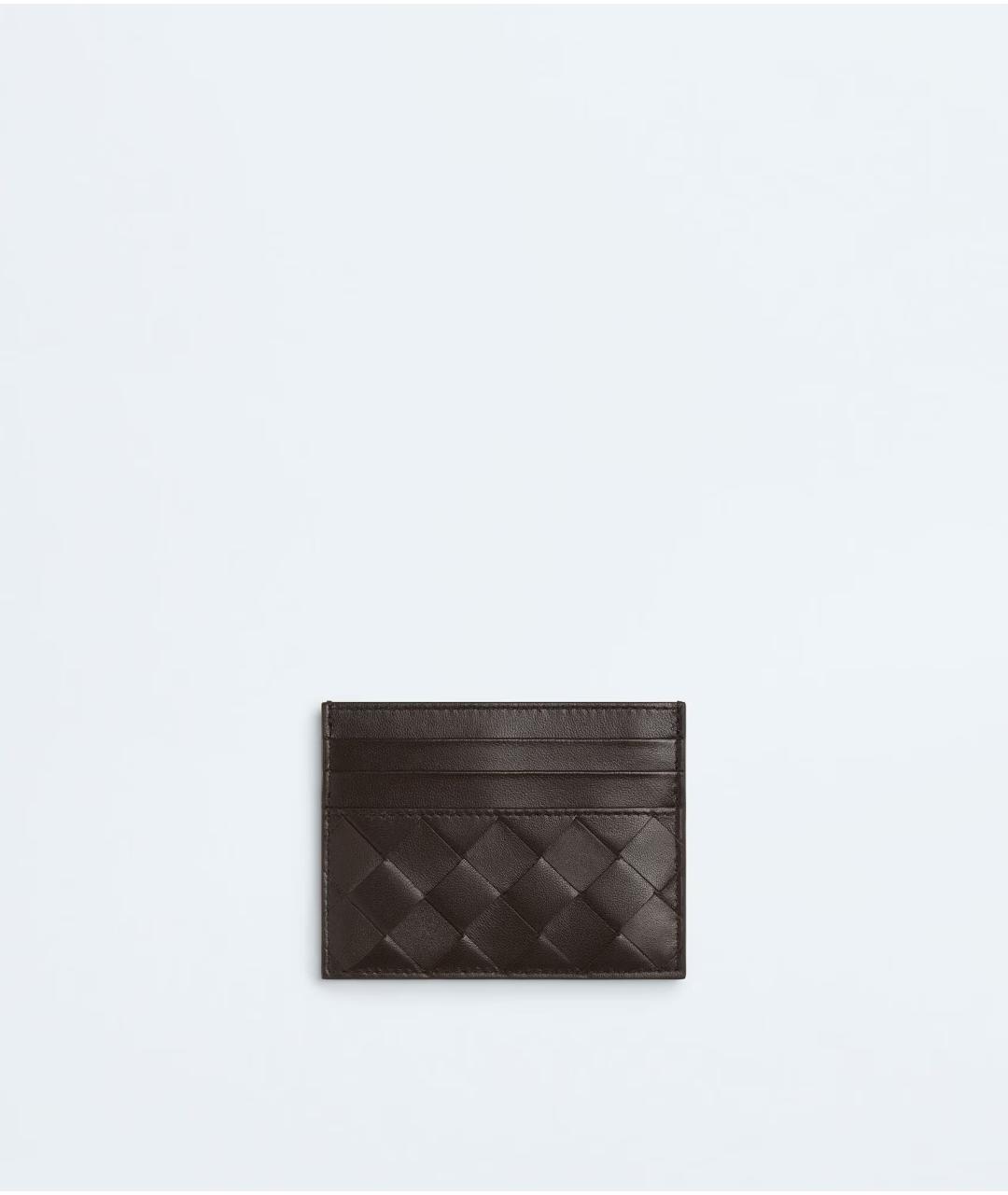 BOTTEGA VENETA Коричневый кожаный кардхолдер, фото 3