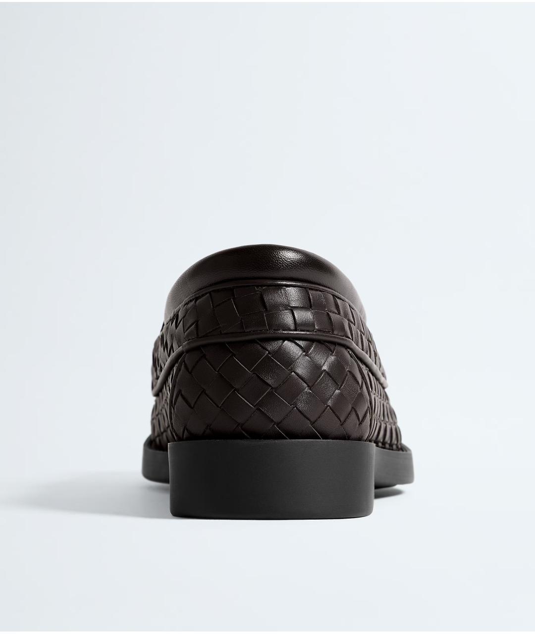 BOTTEGA VENETA Коричневые кожаные лоферы, фото 4