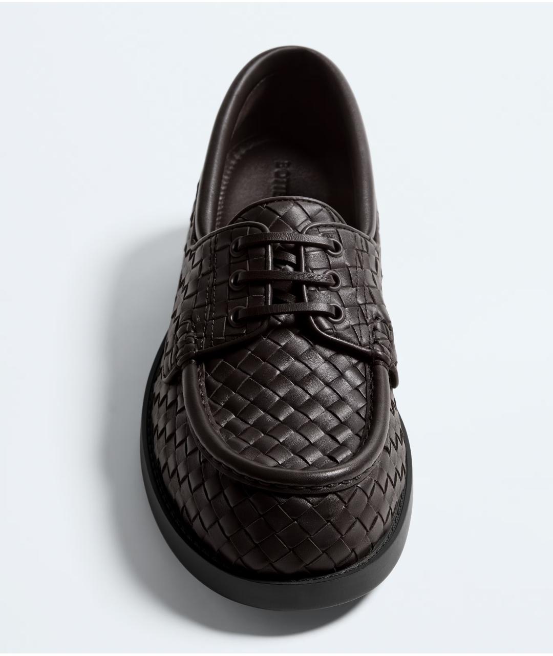 BOTTEGA VENETA Коричневые кожаные лоферы, фото 3