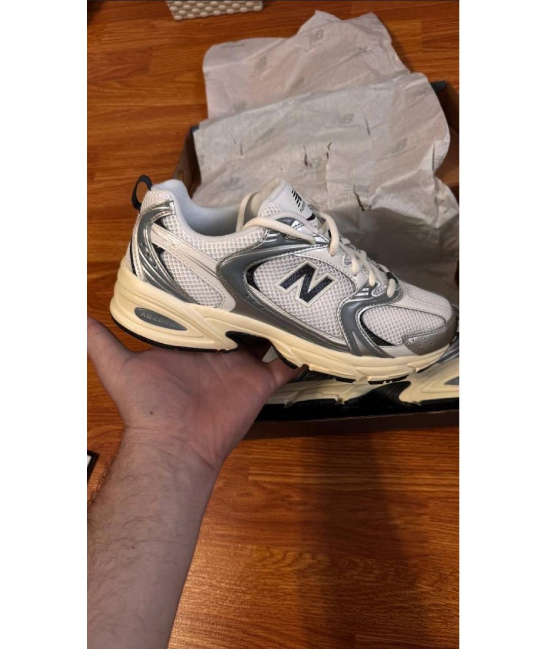 NEW BALANCE Серые текстильные кроссовки, фото 5