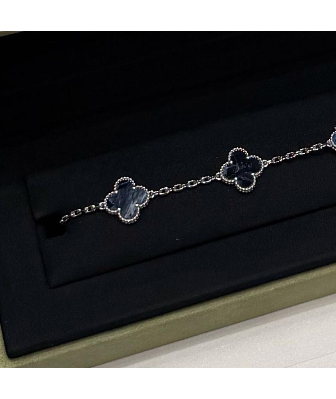 VAN CLEEF & ARPELS Темно-синий браслет из белого золота, фото 5