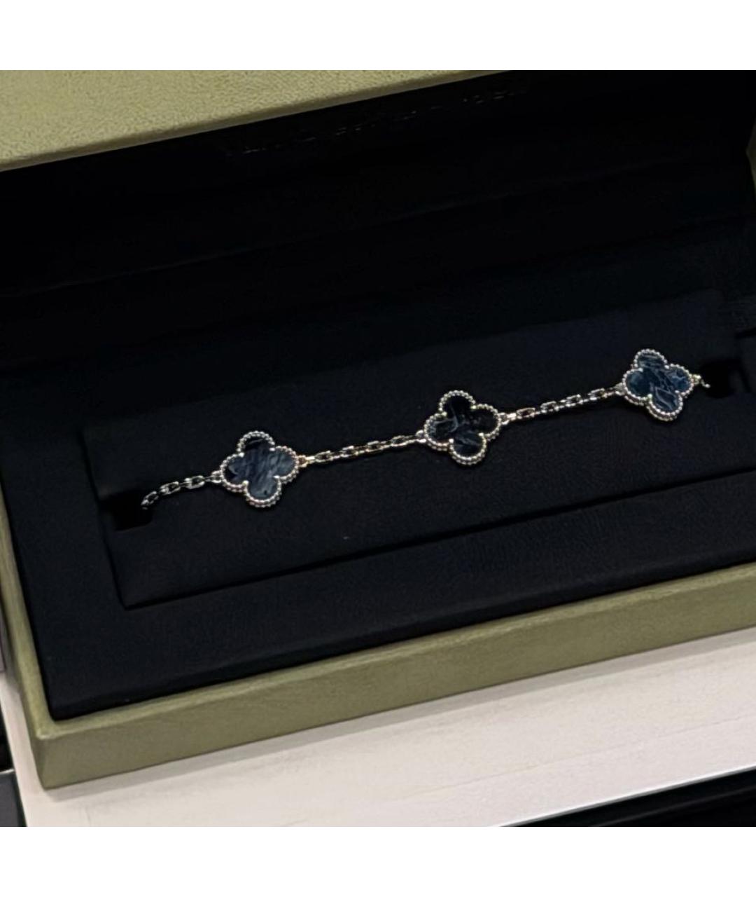 VAN CLEEF & ARPELS Темно-синий браслет из белого золота, фото 4