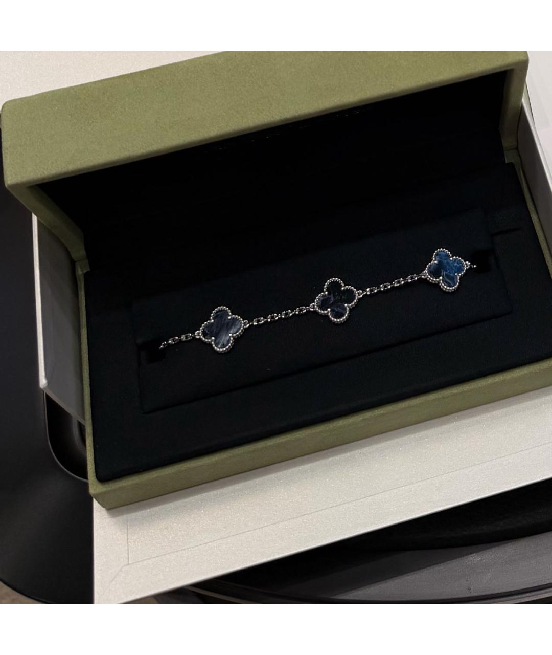VAN CLEEF & ARPELS Темно-синий браслет из белого золота, фото 2