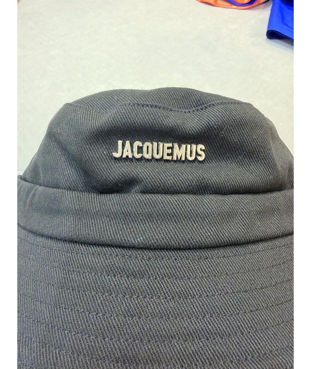 JACQUEMUS Черная хлопковая панама, фото 3