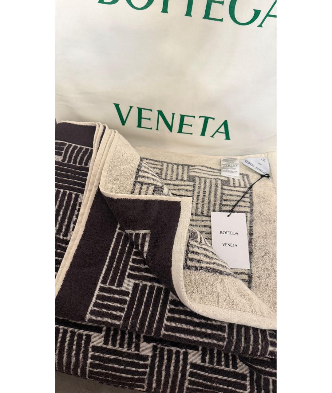BOTTEGA VENETA Коричневое полотенце, фото 2