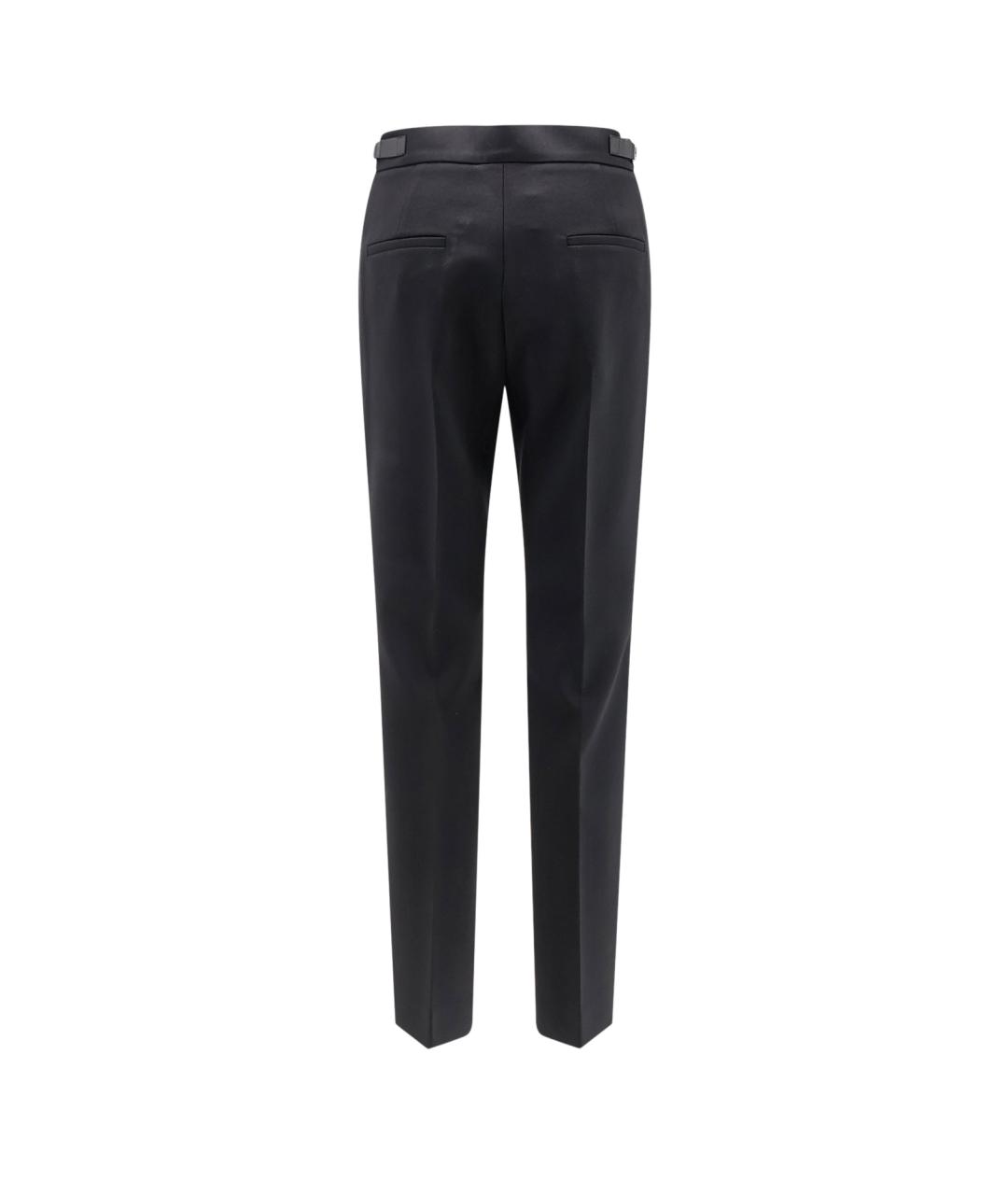 MAX MARA Черные шерстяные брюки узкие, фото 2