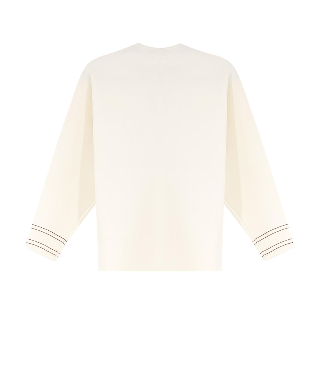 MAX MARA Белый шерстяной джемпер / свитер, фото 2