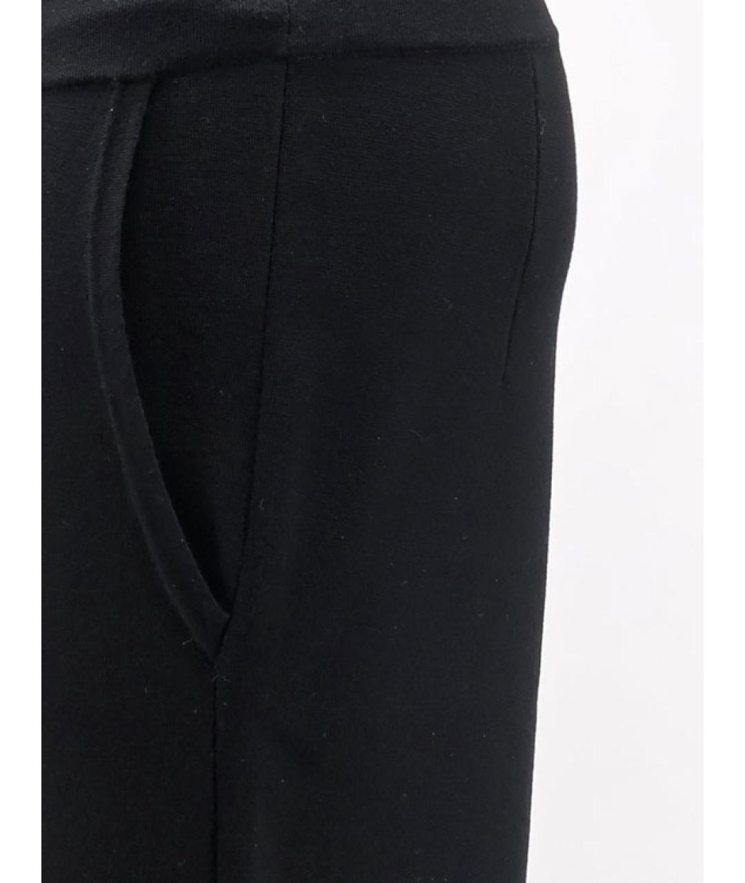 MAX MARA Черные шерстяные брюки широкие, фото 3