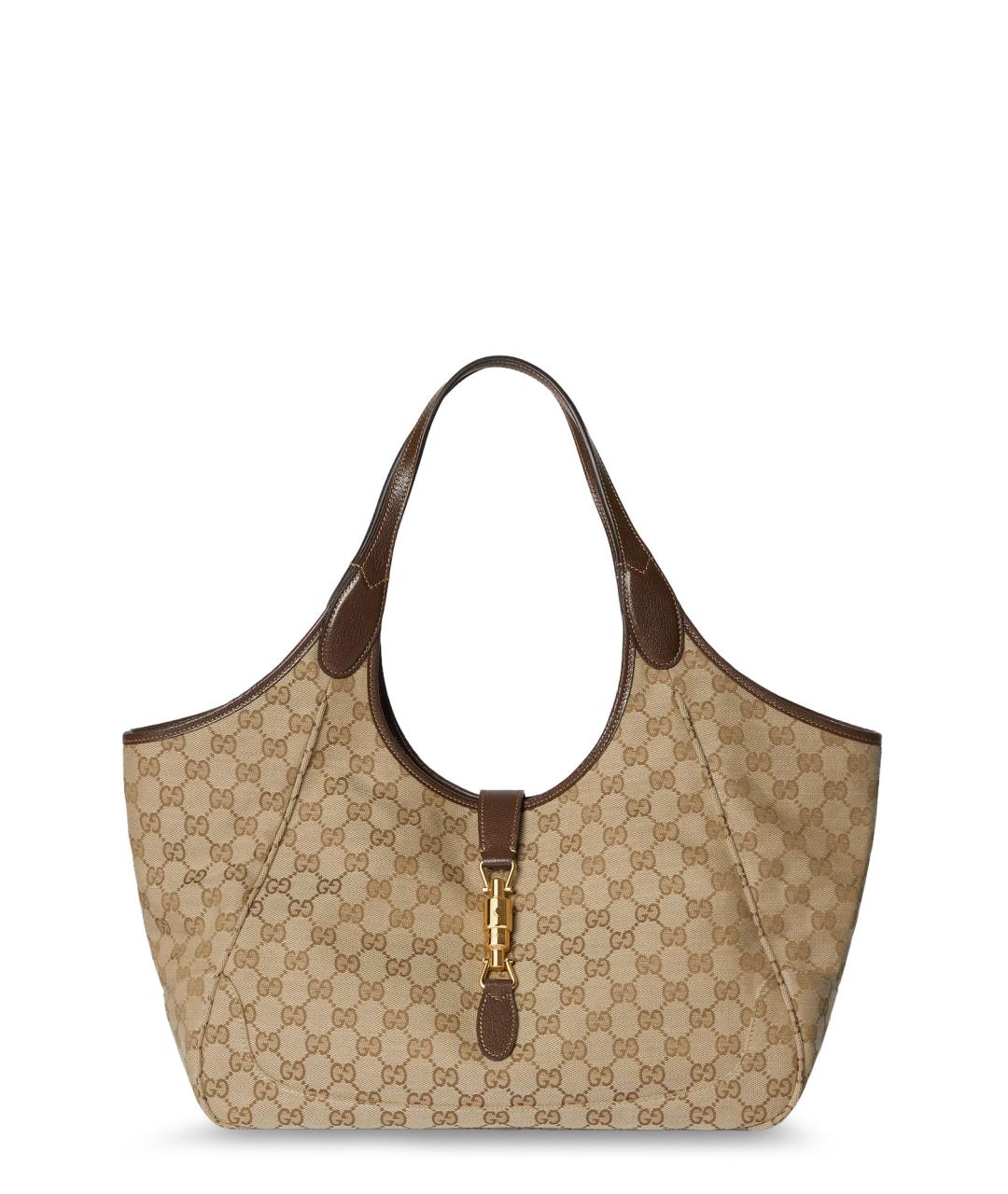 GUCCI Бежевая сумка тоут из канвы, фото 1