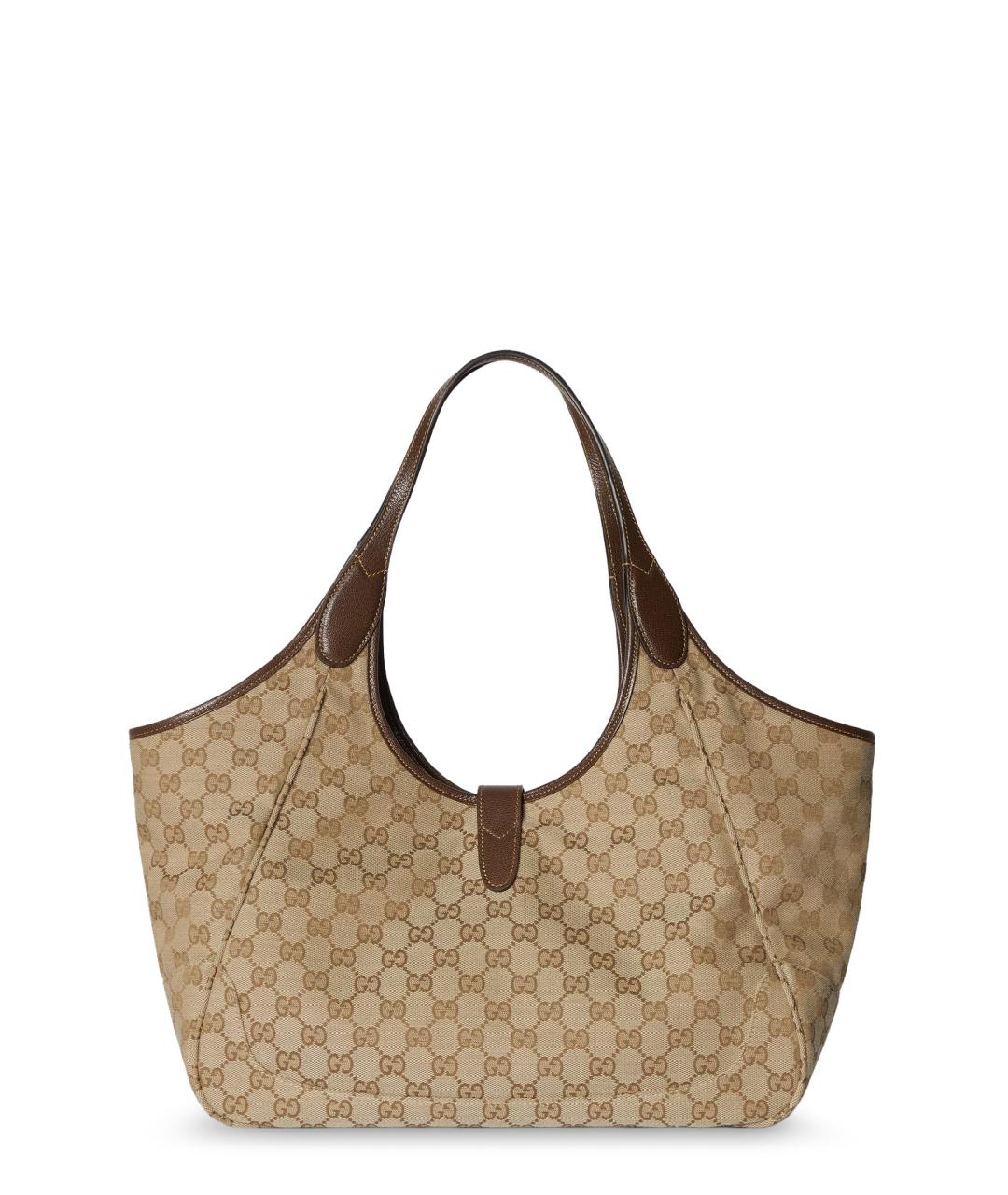 GUCCI Бежевая сумка тоут из канвы, фото 2