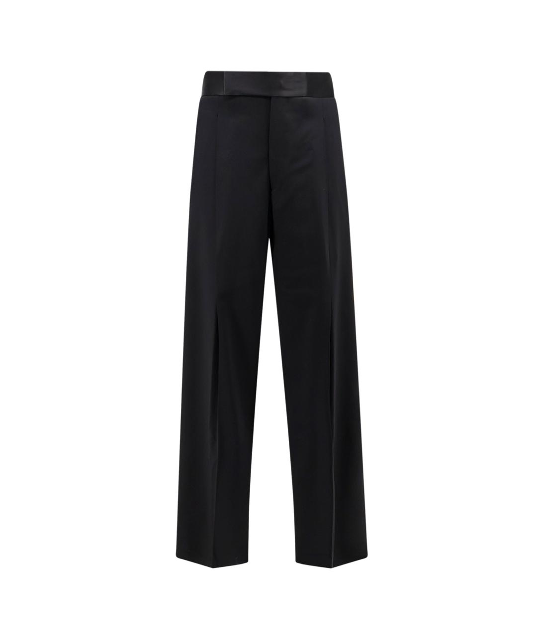 GIORGIO ARMANI Черные шерстяные классические брюки, фото 1