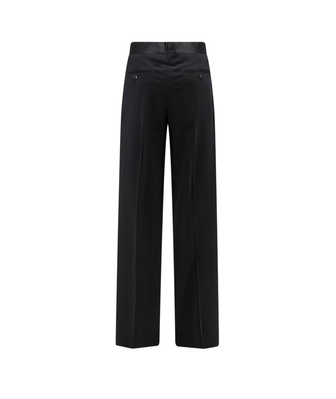 GIORGIO ARMANI Черные шерстяные классические брюки, фото 2