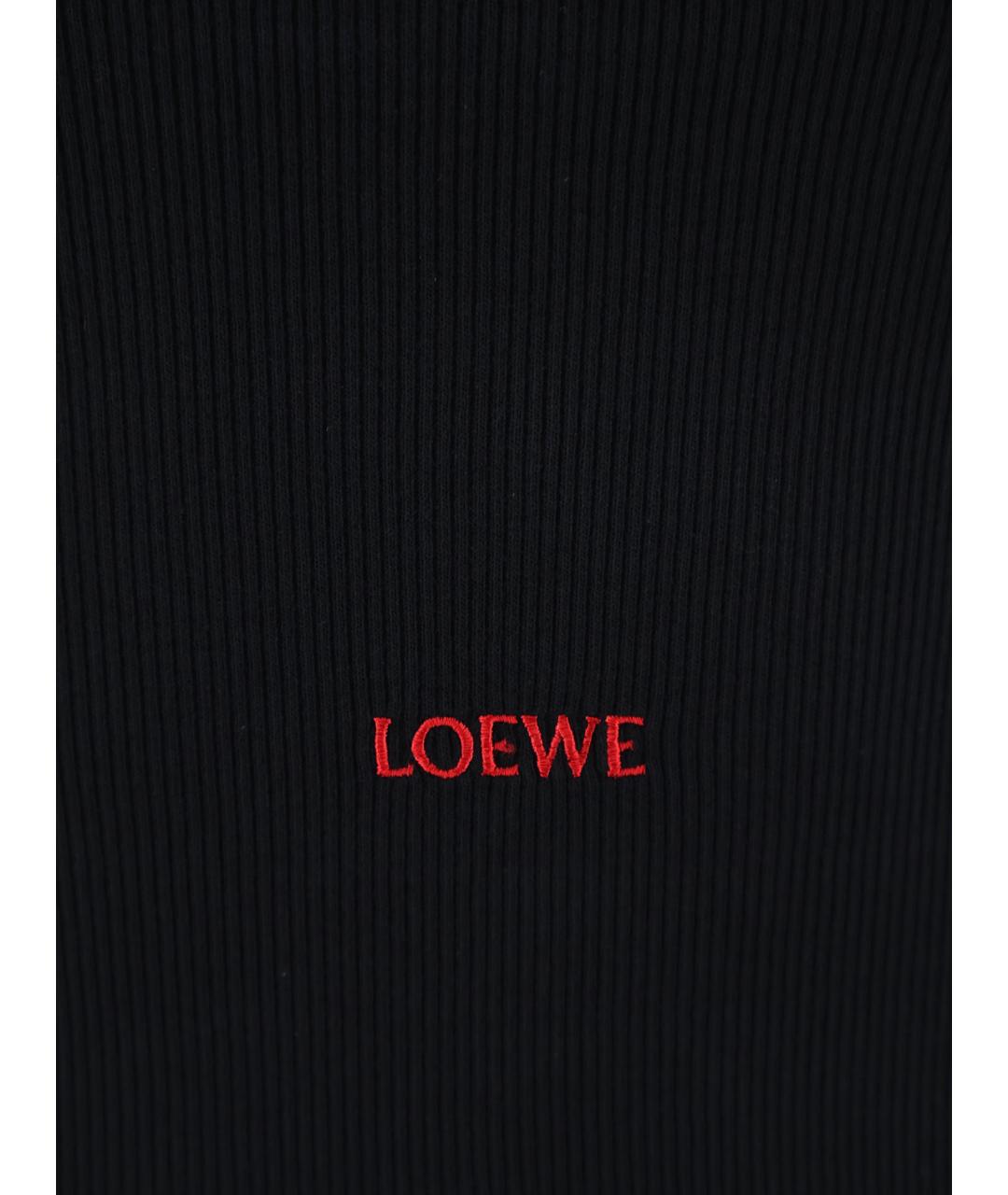 LOEWE Черная хлопковая майка, фото 3