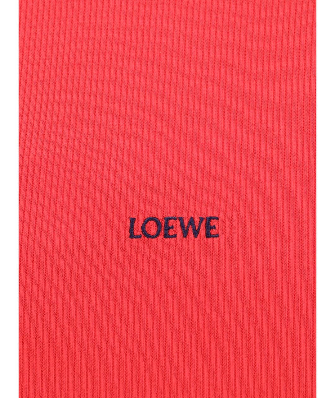 LOEWE Красная хлопковая майка, фото 3