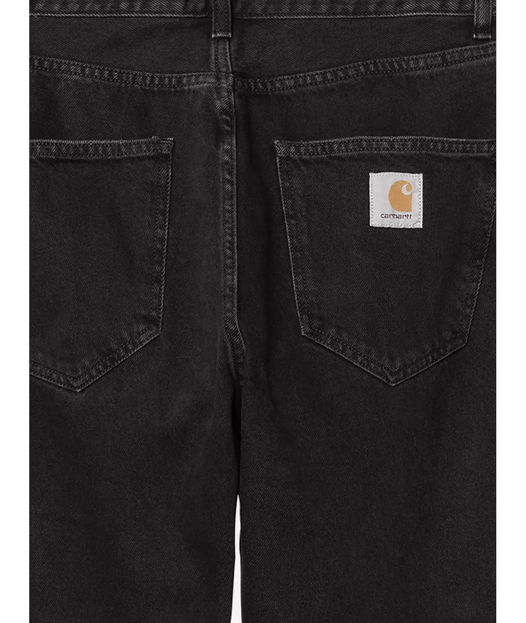 CARHARTT WIP Черные хлопковые прямые джинсы, фото 3