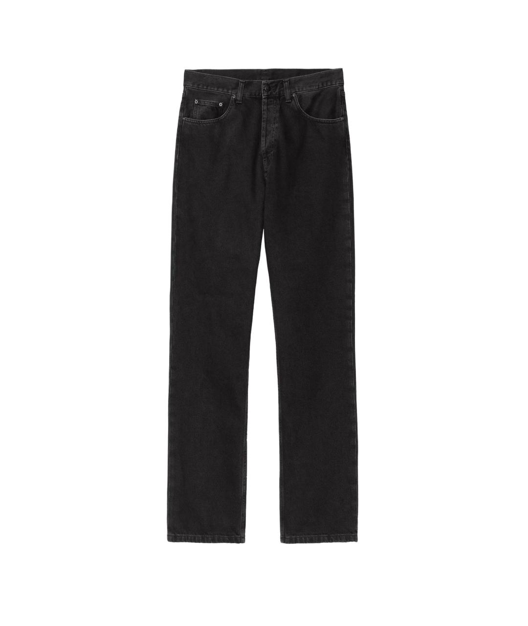 CARHARTT WIP Черные хлопковые прямые джинсы, фото 1