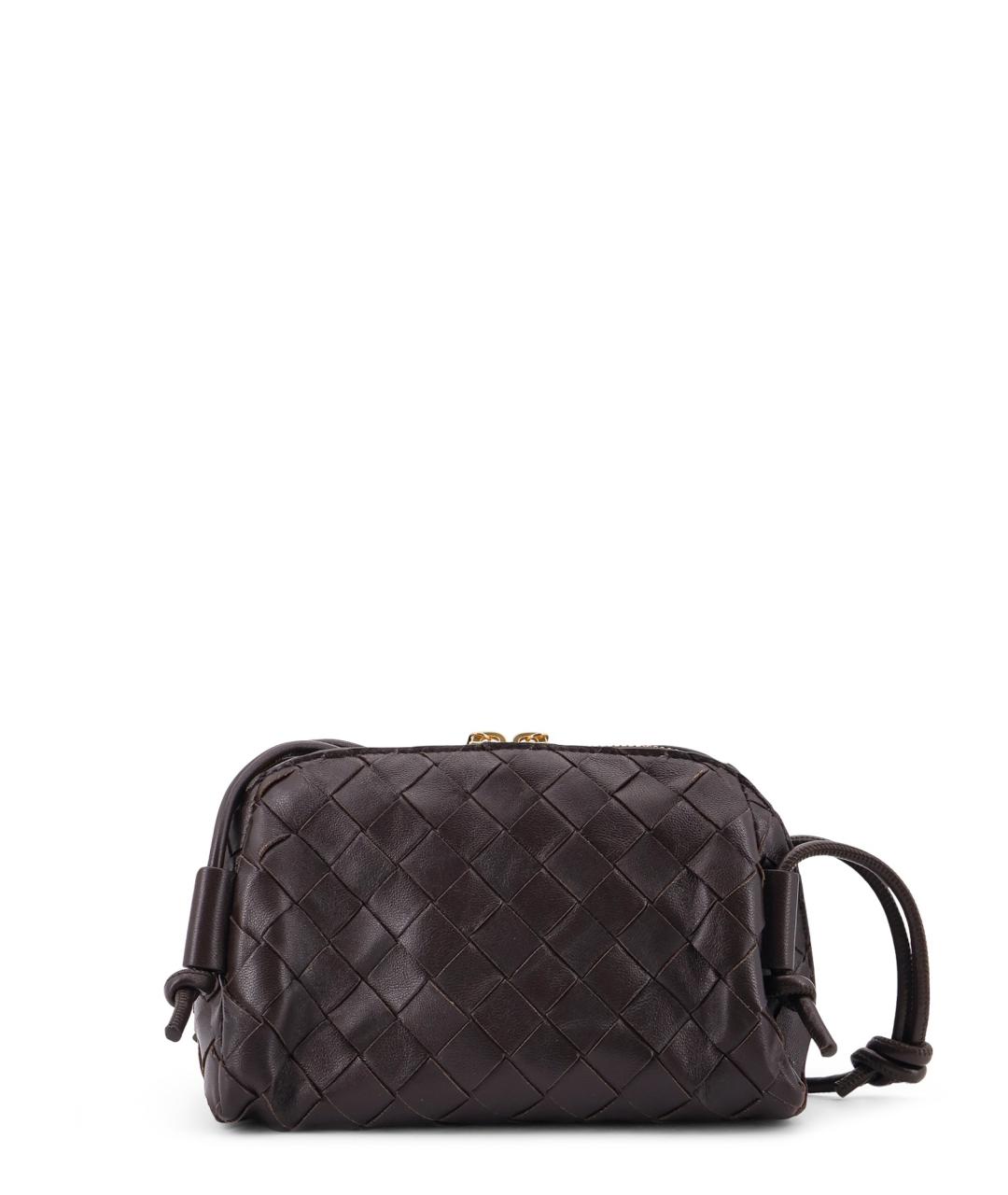 BOTTEGA VENETA Бордовая кожаная сумка через плечо, фото 2
