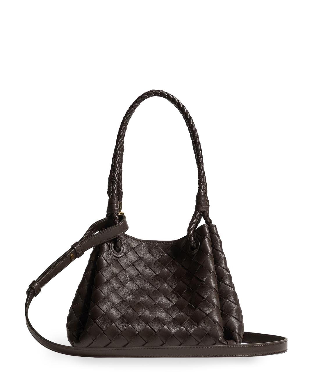 BOTTEGA VENETA Коричневая кожаная сумка тоут, фото 2