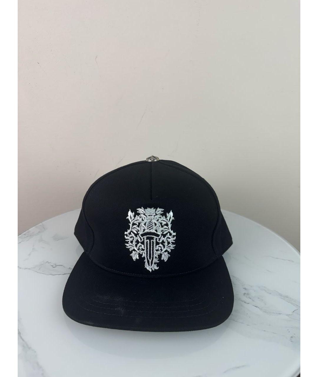 CHROME HEARTS Черная хлопковая кепка/бейсболка, фото 2