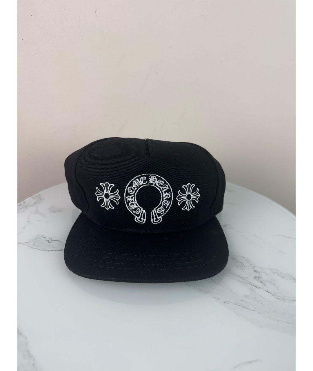 CHROME HEARTS Черная хлопковая кепка/бейсболка, фото 2