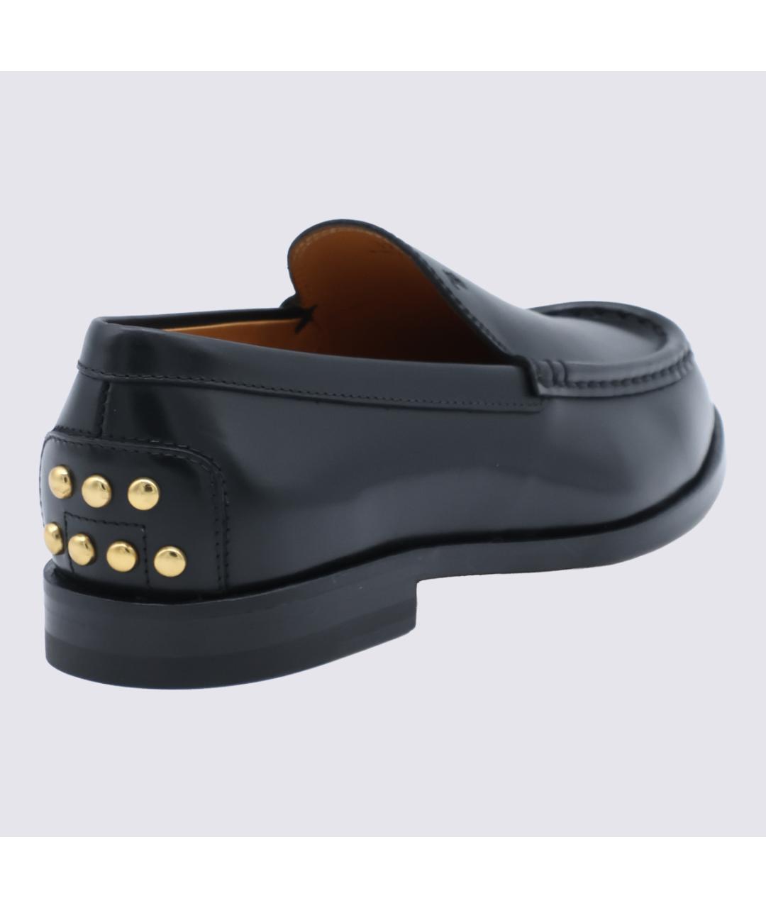 TOD'S Черные кожаные лоферы, фото 3