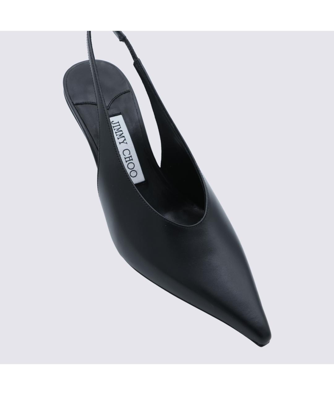 JIMMY CHOO Черные кожаные туфли, фото 4