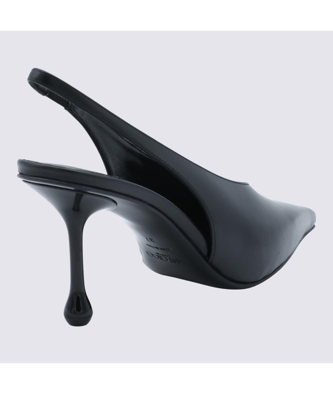 JIMMY CHOO Черные кожаные туфли, фото 3