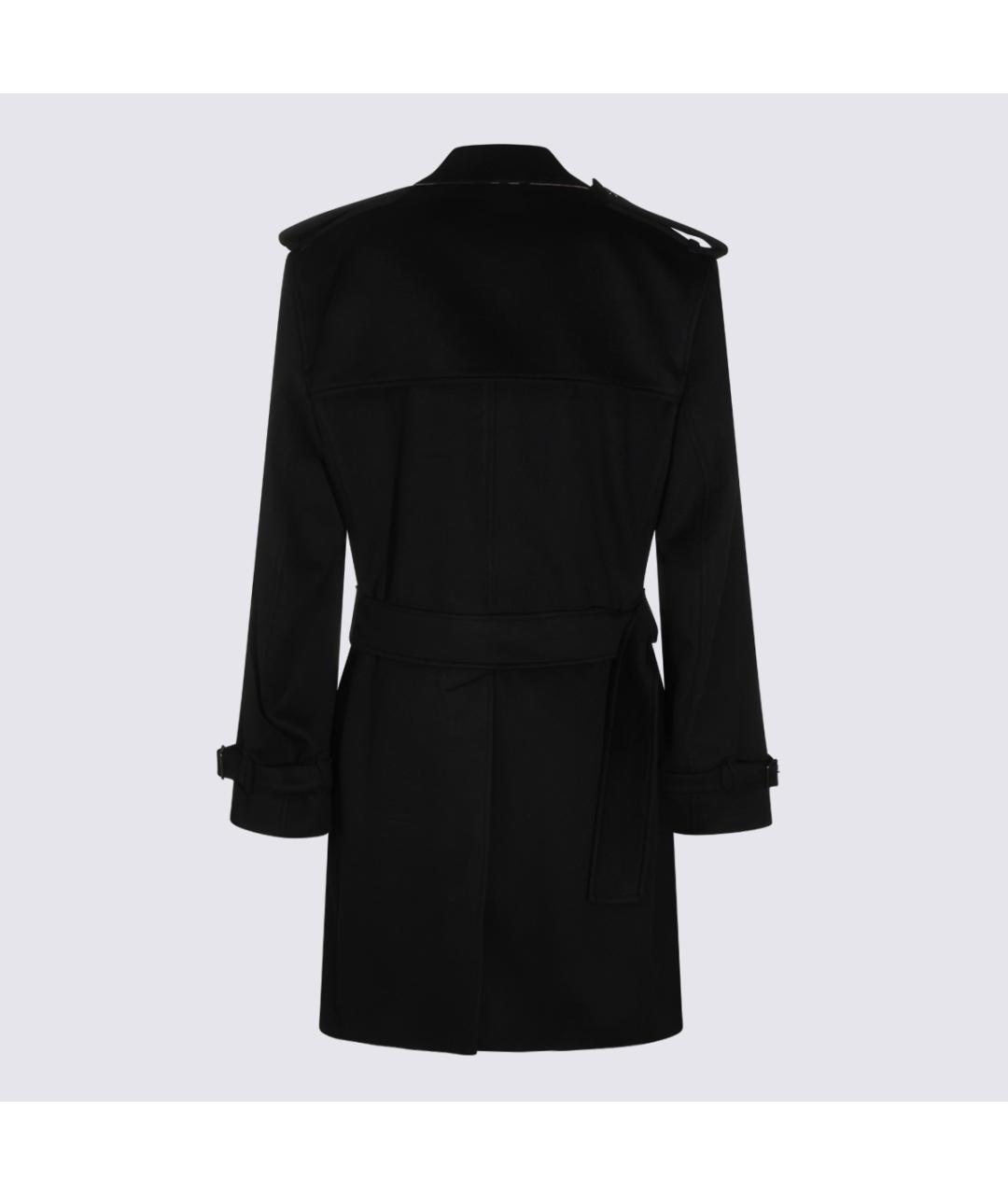 BURBERRY Черное кашемировое пальто, фото 2