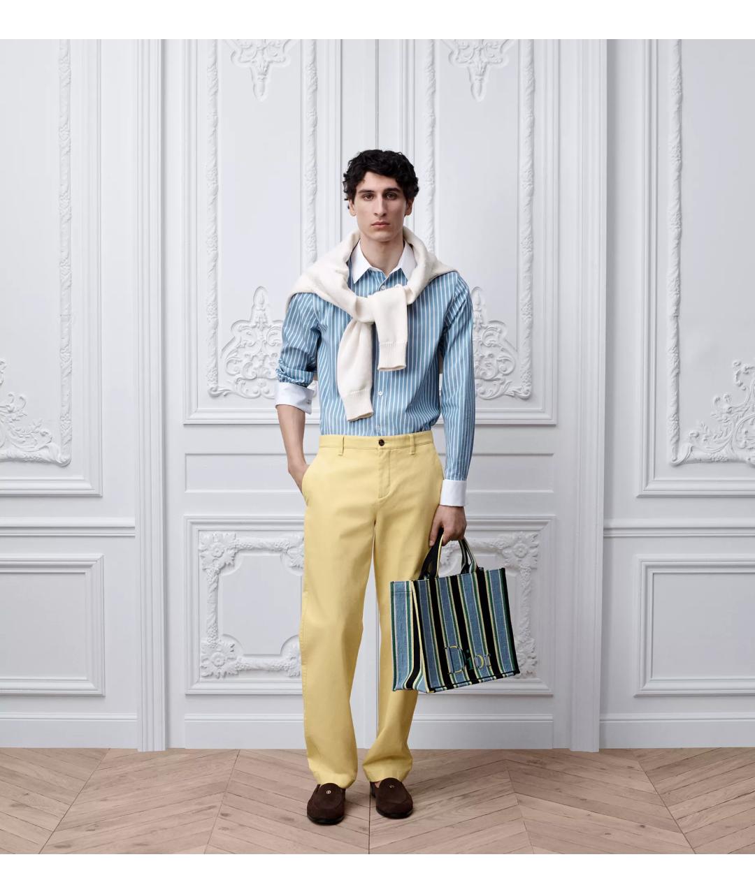 CHRISTIAN DIOR Синяя кэжуал рубашка, фото 3