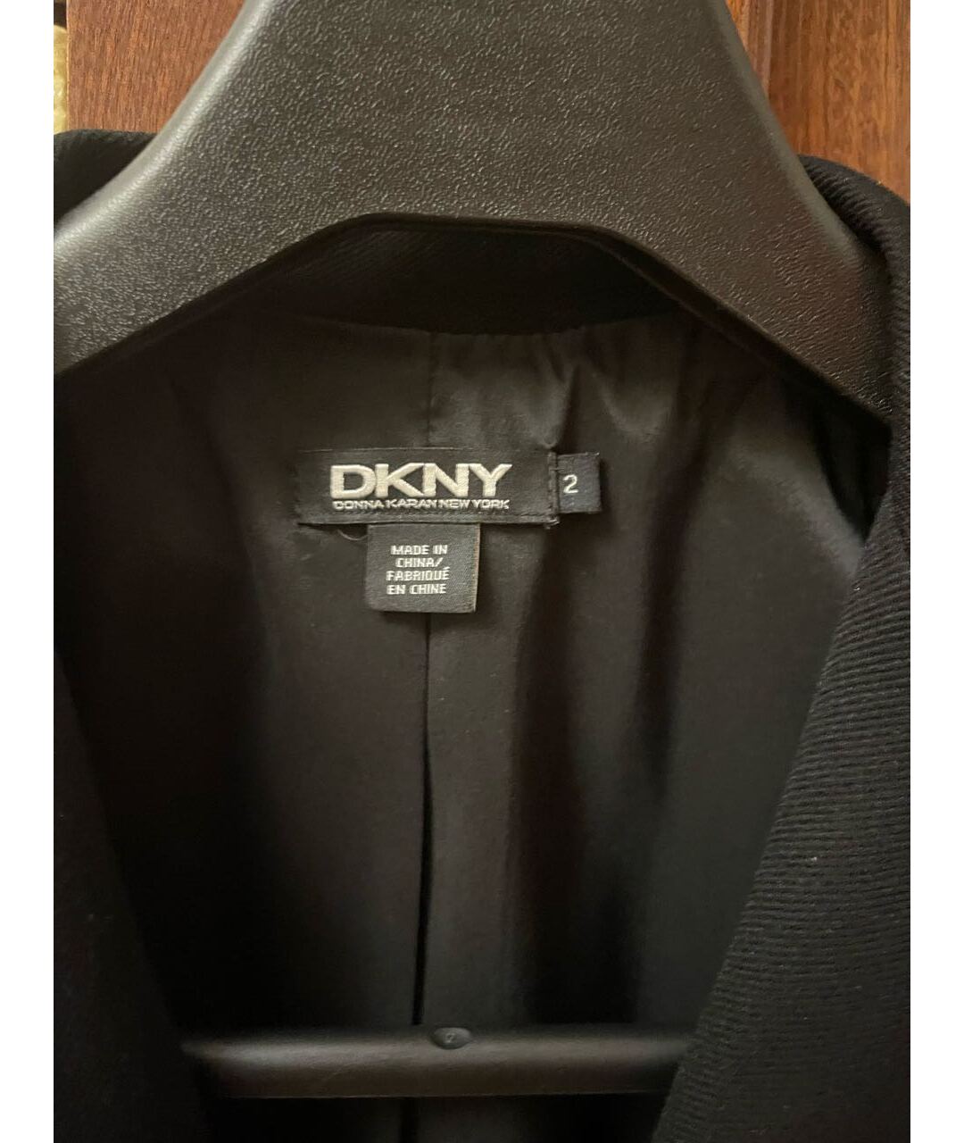 DKNY Черный хлопковый жакет/пиджак, фото 2